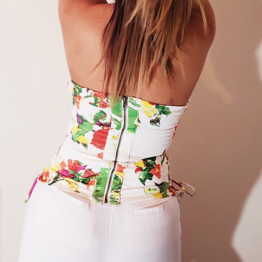 Multicolor Strapless Top - Picture 2 of 3